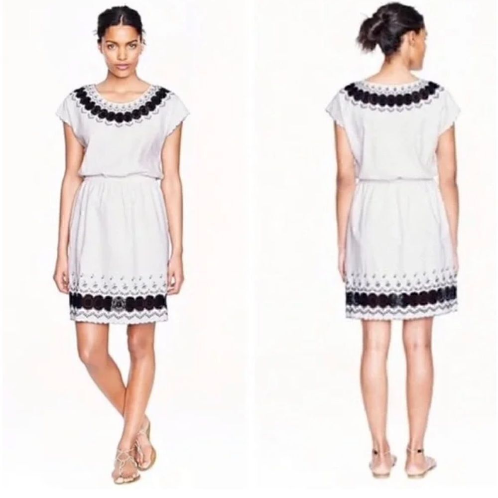 J.Crewlinenembroideredscallopdress